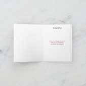 Blijf kalm en hang Mistletoe Christmas Kaart (Binnen)