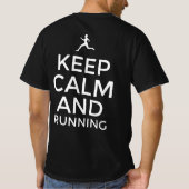Blijf kalm en hardlopen t-shirt (Achterkant)