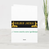 Blijf kalm en heb een Happy Jom Kippoer Joods Kaart (Achterkant)