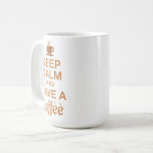Blijf kalm en heb een koffiemok (Voorkant links)