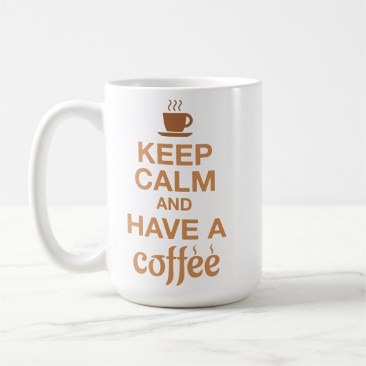 Blijf kalm en heb een koffiemok (Links)