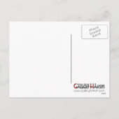 Blijf kalm en heb een vrolijk kerstrood Briefkaart (Achterkant)