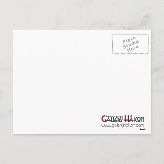 Blijf kalm en heb een vrolijk kerstrood Briefkaart (Achterkant)