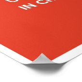 Blijf kalm en herinner je poster (Hoek)