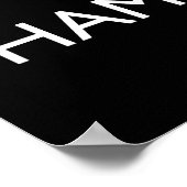 Blijf kalm en hou de radio aan poster (Hoek)