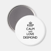 Blijf kalm en hou van Desmond Magneet (Voorkant / Achterkant)