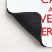 Blijf kalm en hou van je onderschrijver muismat (Hoek)