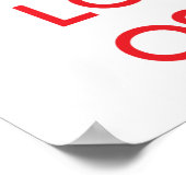 Blijf kalm en hou van je osteopath poster (Hoek)