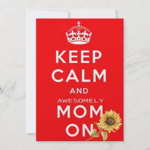 Blijf kalm en hou van mama Kaart - Moederdag Gift