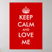 Blijf kalm en hou van me poster (Voorkant)