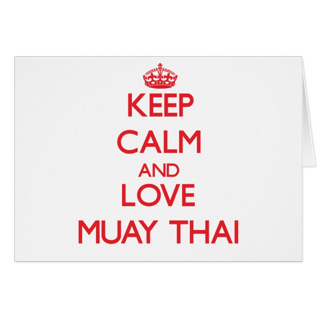 Blijf kalm en hou van Muay Thai (Voorkant Horizontaal)