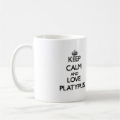 Blijf kalm en hou van Platypus Koffiemok (Links)