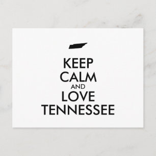 BLIJF KALM EN HOU VAN TENNESSEE BRIEFKAART