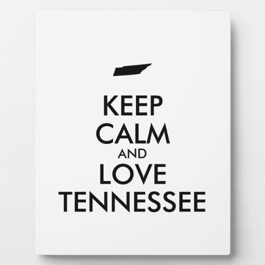 BLIJF KALM EN HOU VAN TENNESSEE FOTOPLAAT (Voorkant)