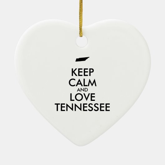 BLIJF KALM EN HOU VAN TENNESSEE KERAMISCH ORNAMENT (Achterkant)