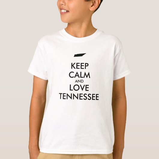  BLIJF KALM EN HOU VAN TENNESSEE T-SHIRT (Voorkant)