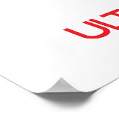 Blijf kalm en hou van Ultimate Frisbee Poster (Hoek)