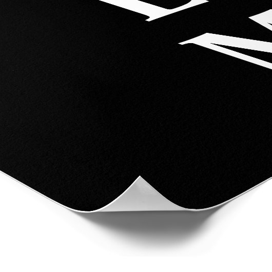 Blijf kalm en hou van Wiskunde Typografie Poster (Hoek)