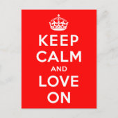 Blijf kalm en hou vol briefkaart (Voorkant)