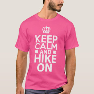 Blijf kalm en hou vol met grappige hakjes die de h t-shirt
