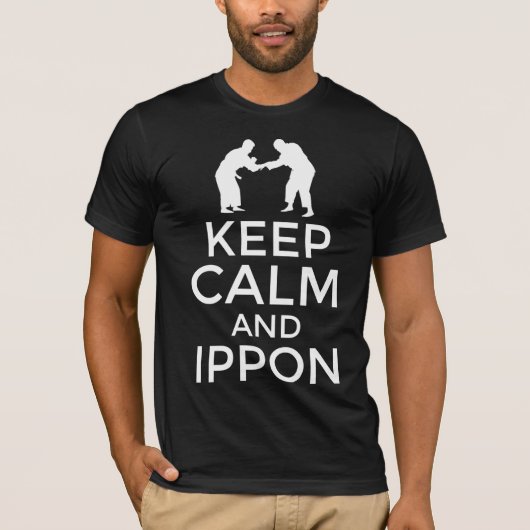 Blijf kalm en ippon t-shirt (Voorkant)