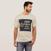 Blijf kalm en jaag op Haggis Scottish T-shirt (Voorkant volledig)