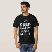 Blijf kalm en kijk ernaar t-shirt (Voorkant volledig)