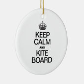 BLIJF KALM EN KITEBOARDEN KERAMISCH ORNAMENT (Rechts)