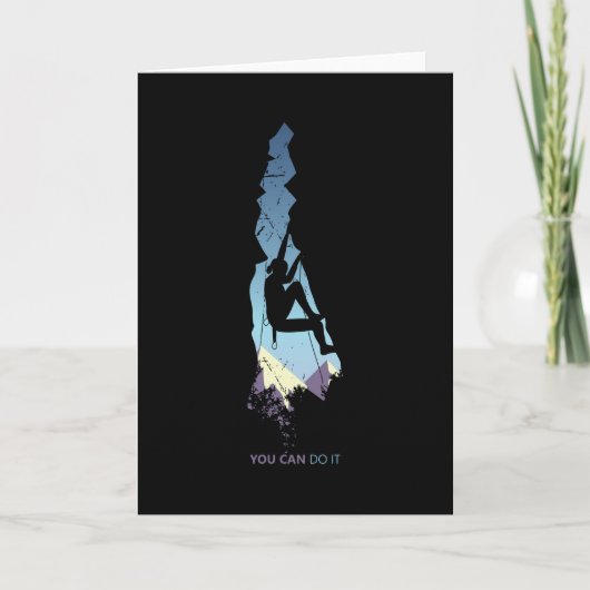 Blijf kalm en klimt verder kaart (Voorkant)