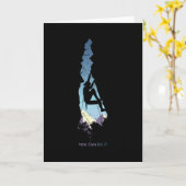 Blijf kalm en klimt verder kaart (Gele Bloem)