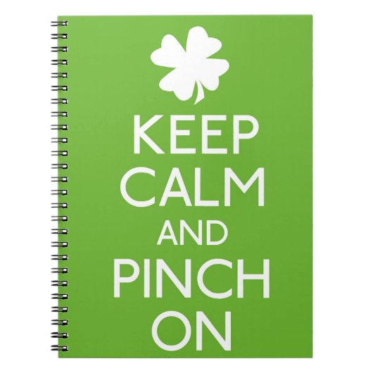 Blijf kalm en knijp in het Notitieboek (Voorkant)