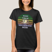 Blijf kalm en knoei niet met mama t-shirt (Voorkant)