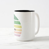 Blijf kalm en knoei niet met mama tweekleurige koffiemok (Voorkant rechts)