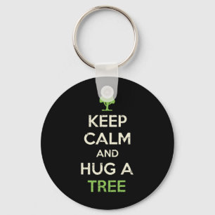 Blijf kalm en knuffel een Shirt Funny Earth Day Na Sleutelhanger