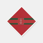 "Blijf kalm en kom op!" papieren feestservetten Servet (Hoek)