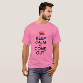 BLIJF KALM EN KOM UIT T-SHIRT (Voorkant volledig)