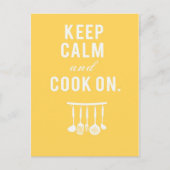 Blijf kalm en kook op Briefkaart (Voorkant)