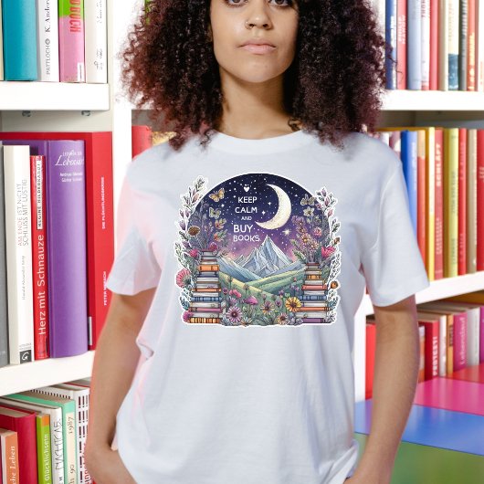 Blijf kalm en koop boeken Tshirt