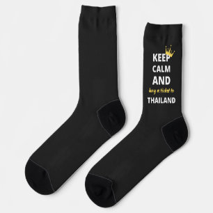 Blijf kalm en koop een ticket naar Thailand Sokken