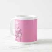 Blijf kalm en koop meer schoenen Mok (Voorkant links)