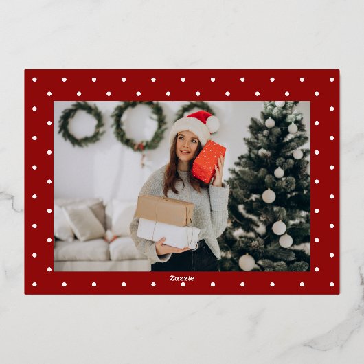 Blijf Kalm En Krijg Een Prettig Kerstfeest Folie Feestdagenkaart (Achterkant)