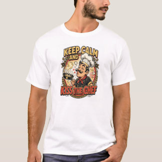 Blijf Kalm En Kus De Chef Grappig T-Shirt