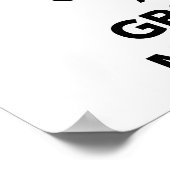 Blijf kalm en kweek een Mustache Poster (Hoek)