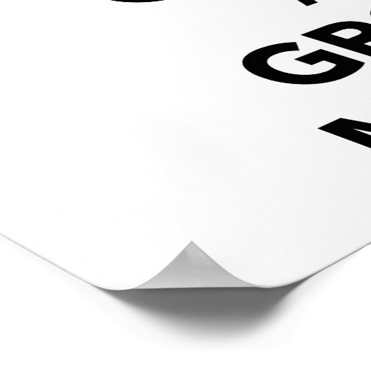 Blijf kalm en kweek een Mustache Poster (Hoek)