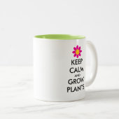 Blijf kalm en kweek planten koffie mok cadeau (Voorkant rechts)
