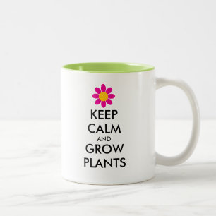 Blijf kalm en kweek planten koffie mok cadeau