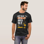 Blijf kalm en laat Amaya het handyman Constructi o T-shirt (Voorkant volledig)