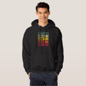 Blijf kalm en laat Aron dit retro citaat hanteren Hoodie (Voorkant volledig)