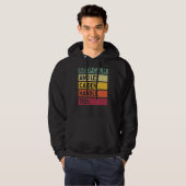 Blijf kalm en laat Caiden deze retro quote afhande Hoodie (Voorkant volledig)
