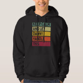 Blijf kalm en laat Danny deze retro quote afhandel Hoodie (Voorkant)